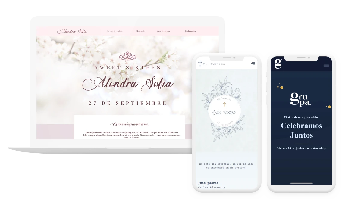 event planner - mockup