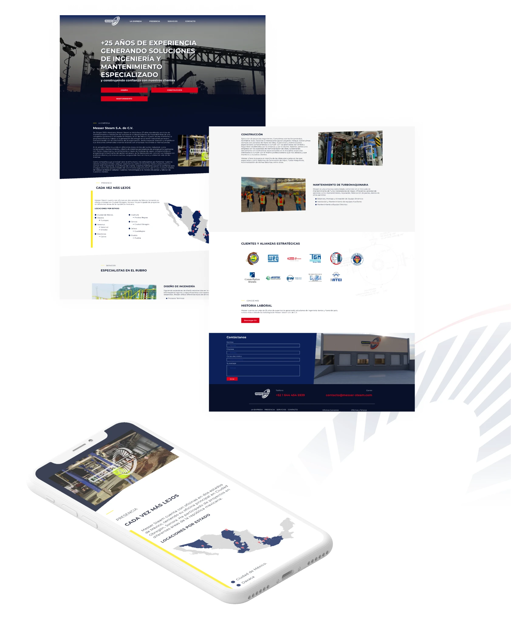 messer steam - sitio web